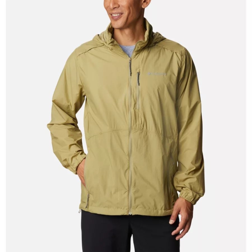 コロンビア メンズ アルパイン チル ウインドブレーカー セイボリー/ホワイト ストライプ