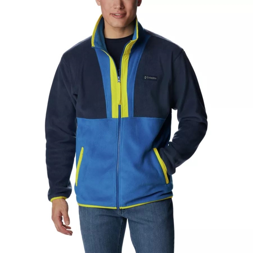 コロンビア メンズ バック ボウル フルジップ フリース ジャケット カレッジエイト ネイビー/BRT インディゴ/レーザー レモン
