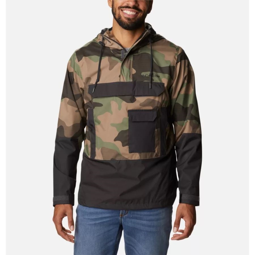 コロンビア メンズ バックホロー アノラック サイプレス モッズ カモ プリント/シャーク