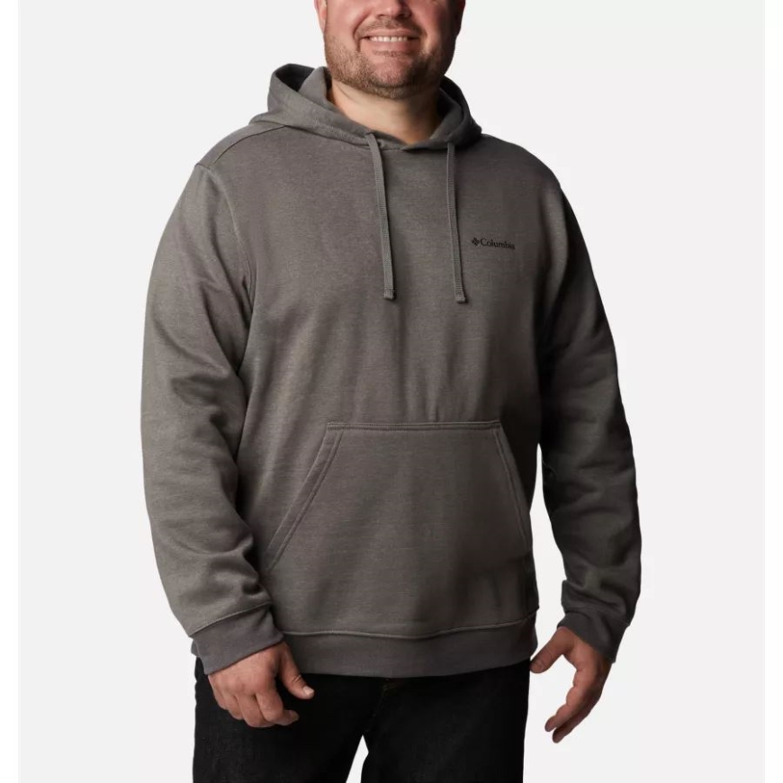コロンビア メンズ コロンビア トレック パーカー ビッグ チャコール ヘザー/csc スリーブ ロゴ