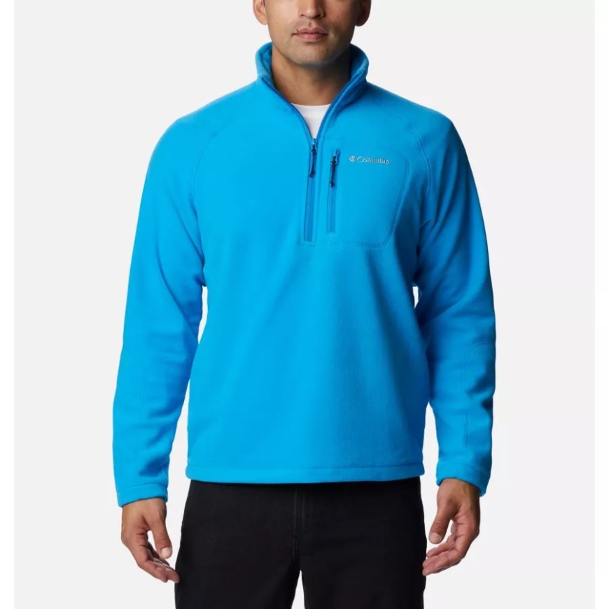 コロンビア メンズ ファスト トレック III ハーフジップ フリース コンパス ブルー
