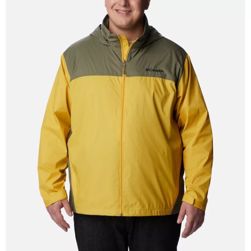 コロンビア メンズ グレンネーカー レイク レイン ジャケット ビッグ ゴールデン ナゲット/ストーン グリーン