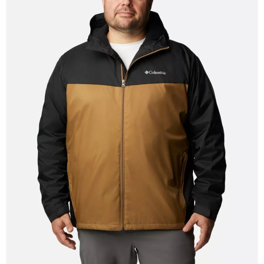 コロンビア メンズ グレンネーカー シェルパ ライニング ジャケット ビッグ ブラック/デルタ