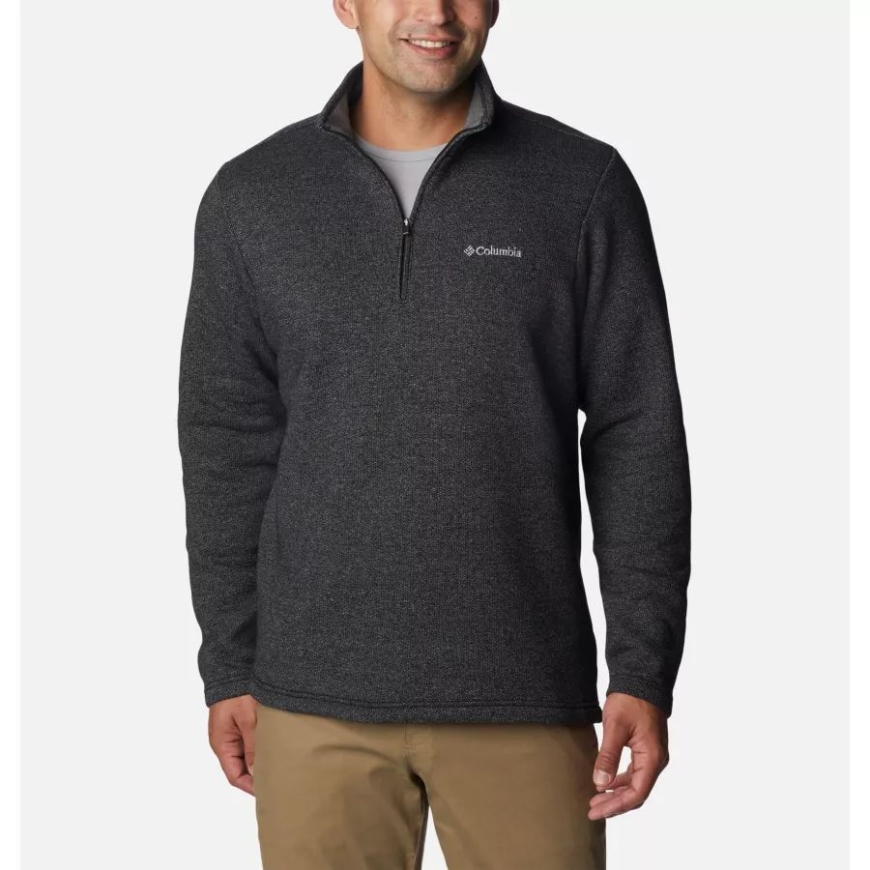 コロンビア メンズ グレート ハート マウンテン III ハーフ ジップ ブラック ヘザー