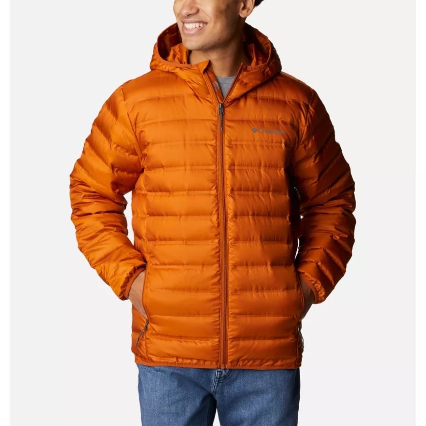 コロンビア メンズ レイク 22 ダウン フード付きジャケット 暖かい銅