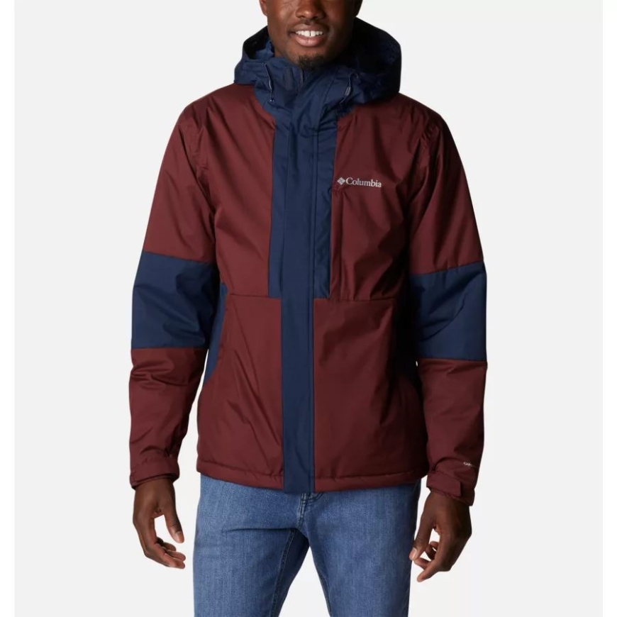 コロンビア メンズ オソ マウンテンフード インサレーテッド ウォーキング ジャケット エルダーベリー/カレッジエイト ネイビー