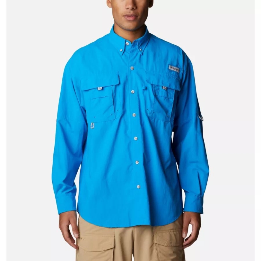 コロンビア メンズ Pfg バハマ Ii ロング スリーブ シャツ コンパス ブルー