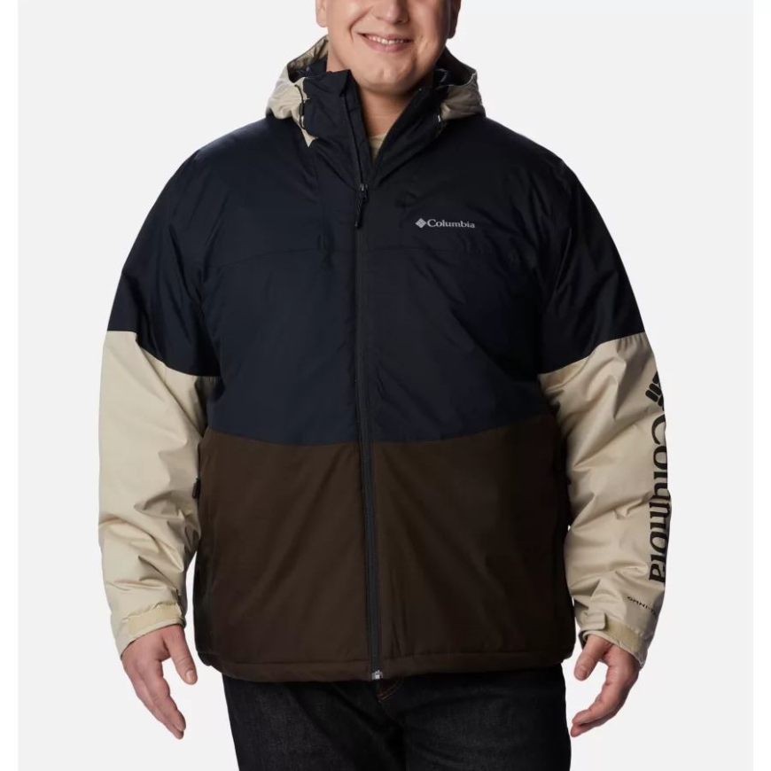 コロンビア メンズ ポイント パーク インサレーテッド ジャケット ビッグ ブラック/コードバン/古代化石