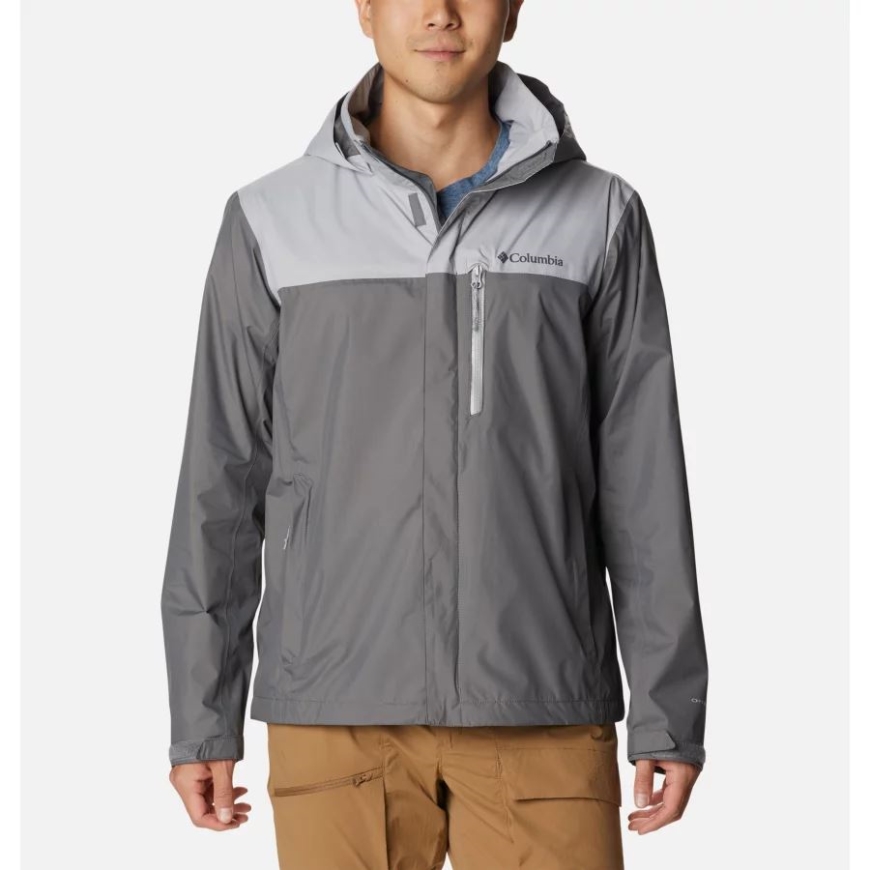 コロンビア メンズ ポレーション レインジャケット シティグレー