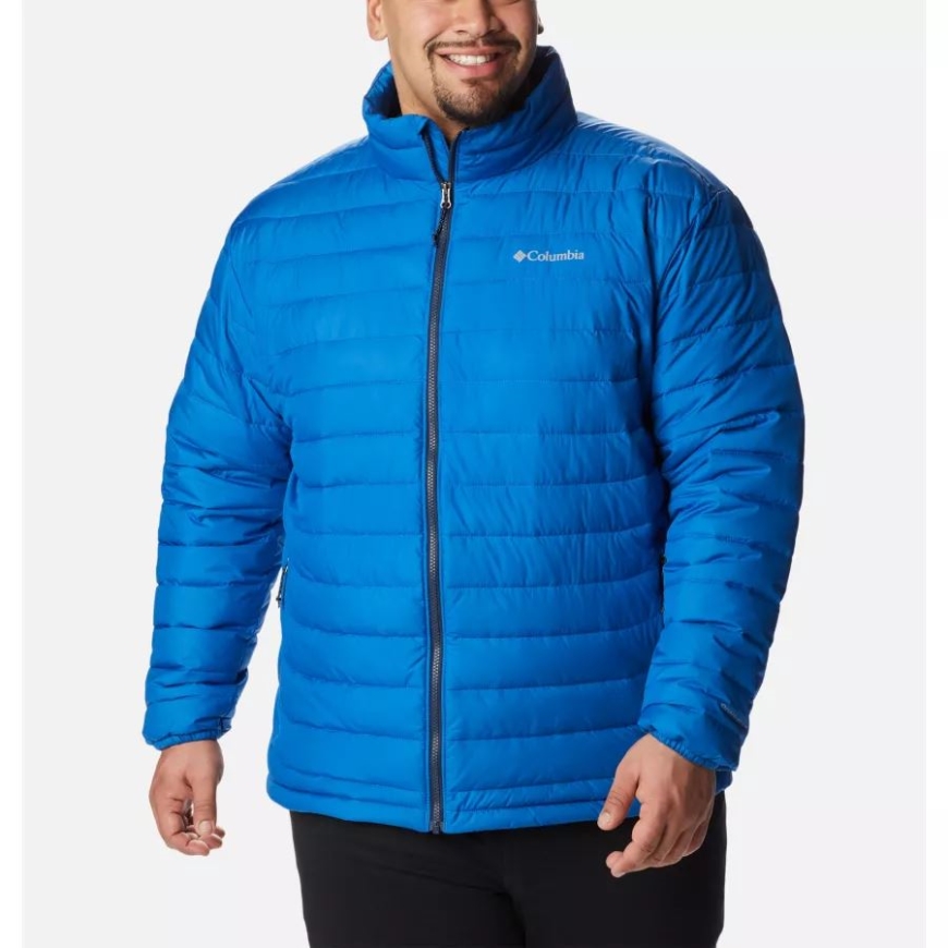 コロンビア メンズ パウダー ライト インサレーテッド ジャケット ビッグ ブライト インディゴ