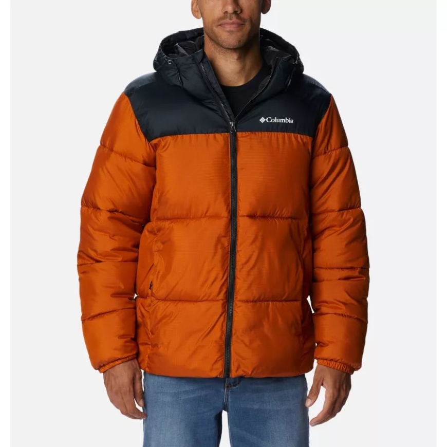 コロンビア メンズ パフェクト フード付き パファー ジャケット ウォーム コッパー/ブラック