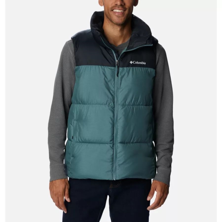 コロンビア メンズ パフェクト II パファー ベスト メタル/ブラック