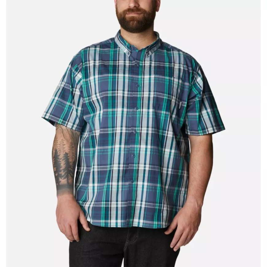 コロンビア メンズ ラピッド リバーズ II ショート スリーブ シャツ ビッグ ダーク マウンテン マルチ マドラス