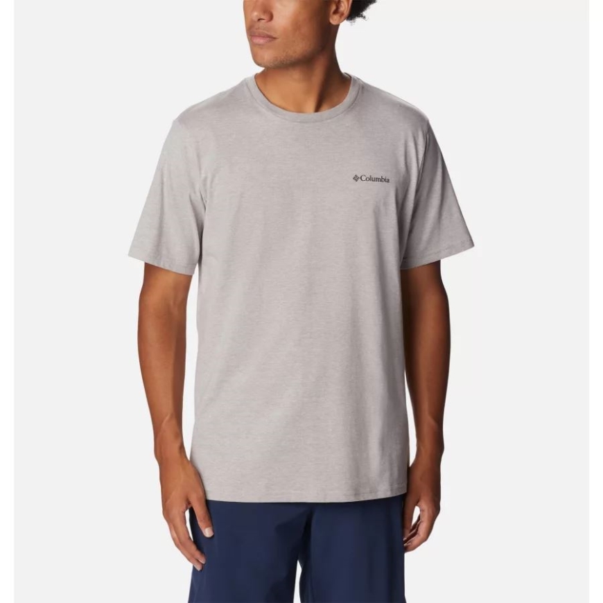 コロンビア メンズ ロックアウェイ リバー バック グラフィック Tシャツ コロンビア グレー Hthr/hex Natured グラフィック