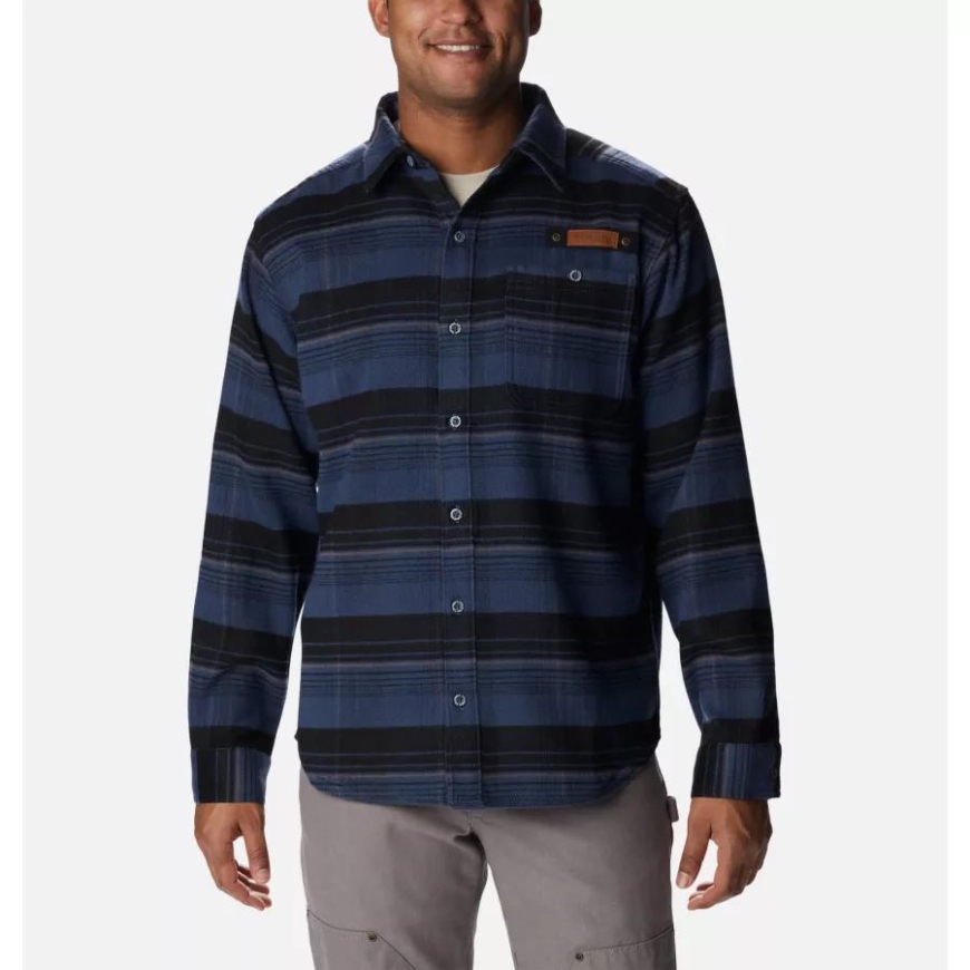 コロンビア メンズ ラフテイル フィールド ヘビーウェイト フランネル シャツ ジンク ギャラチン デコイ タータン