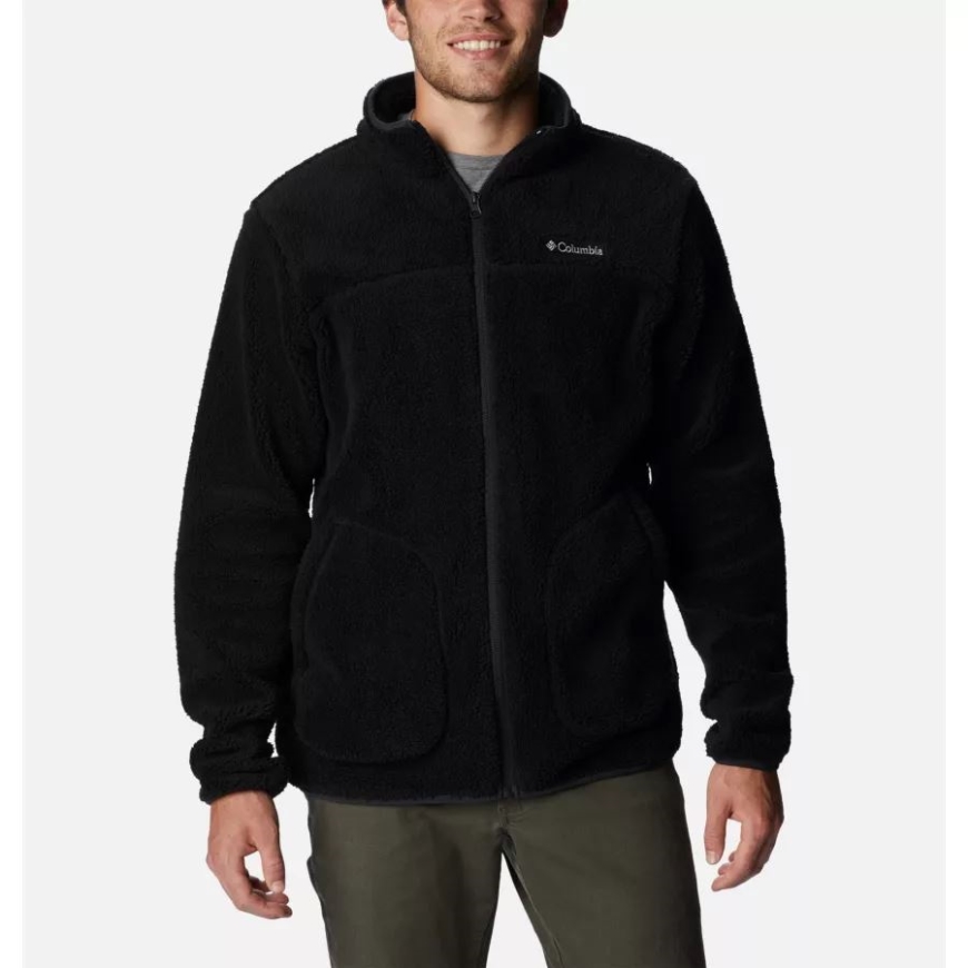 コロンビア メンズ ラギッド リッジ II シェルパ フリース ジャケット ブラック