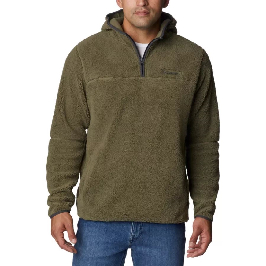 コロンビア メンズ ラギッド リッジ III シェルパ プルオーバー パーカー ストーン グリーン