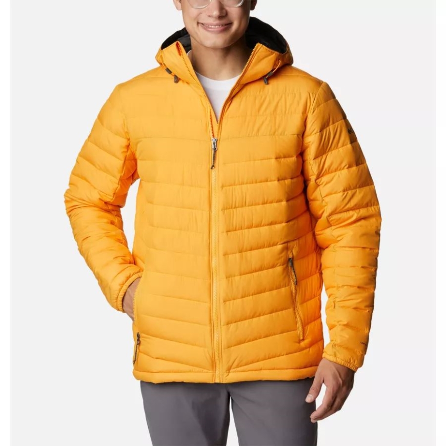 コロンビア メンズ スロープ エッジ フード付き インサレーション ジャケット トール マンゴー