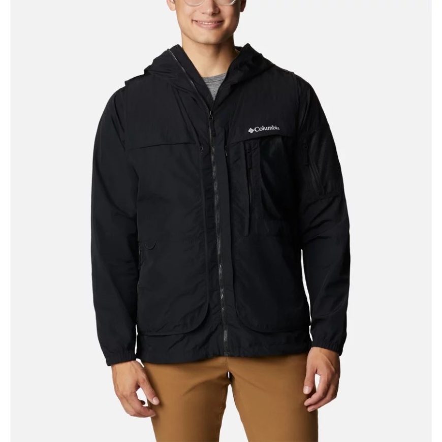 コロンビア メンズ スプリング キャニオン ウィンド インターチェンジ ジャケット ブラック
