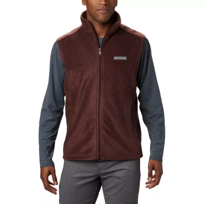 コロンビア メンズ スティーンズ マウンテン フリース ベスト レッド ロッジ