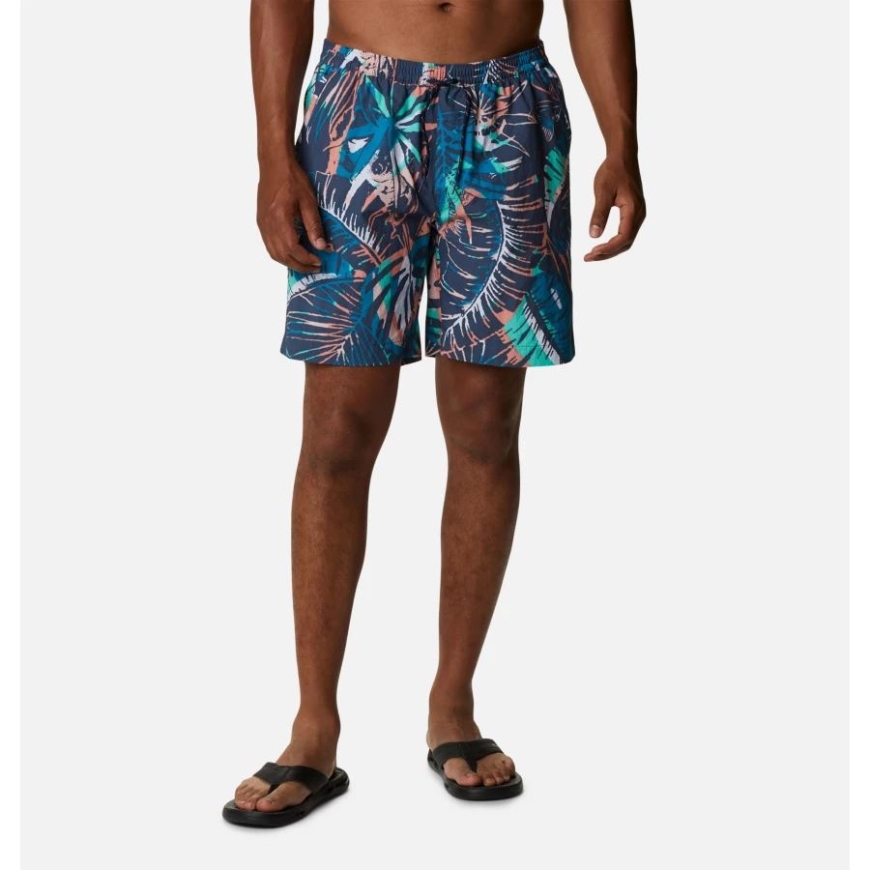 コロンビア メンズ サマードライ ショーツ ダーク マウンテン キング パームス マルチ