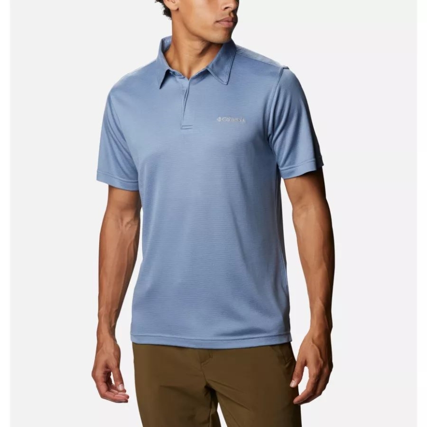 コロンビア メンズ サンリッジ II ポロ ブルーストーン