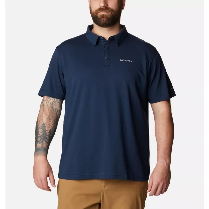 コロンビア メンズ シスルタウン ヒルズ ポロ ビッグ カレッジエイト ネイビー ヘザー