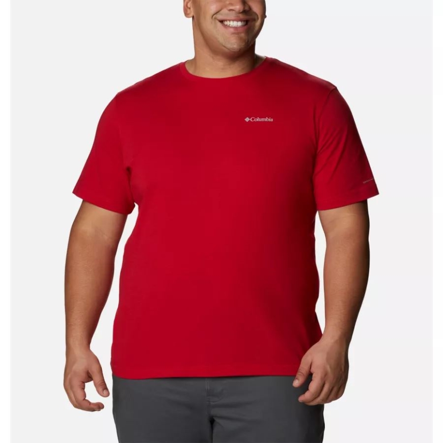 コロンビア メンズ シスルタウン ヒルズ ショート スリーブ シャツ ビッグ マウンテン レッド