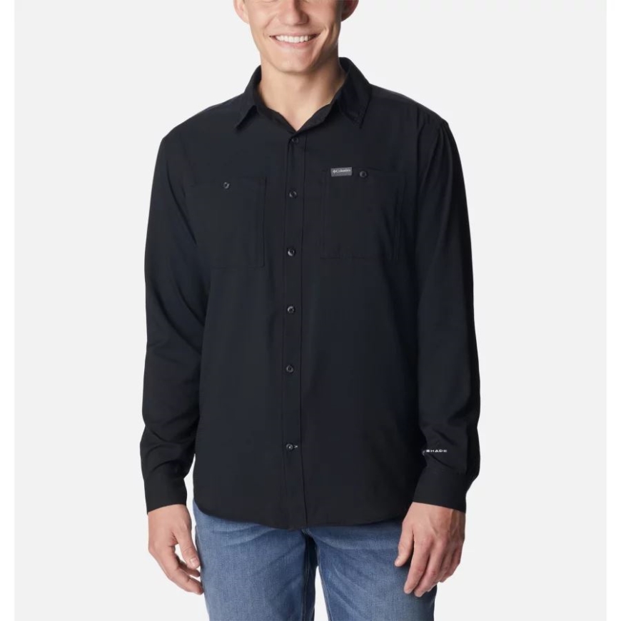 コロンビア メンズ ユーバー ウーブン ロングスリーブ ブラック