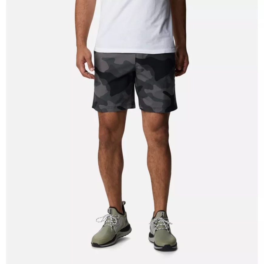 コロンビア メンズ ワロワ ベルト付きショーツ ブラック モッズ カモ