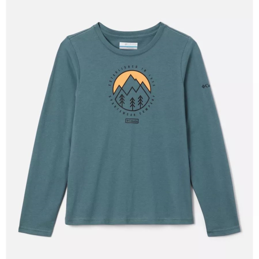 コロンビア メタル/アウトドア パーク ボーイズ ドブソン パス 長袖 グラフィック Tシャツ