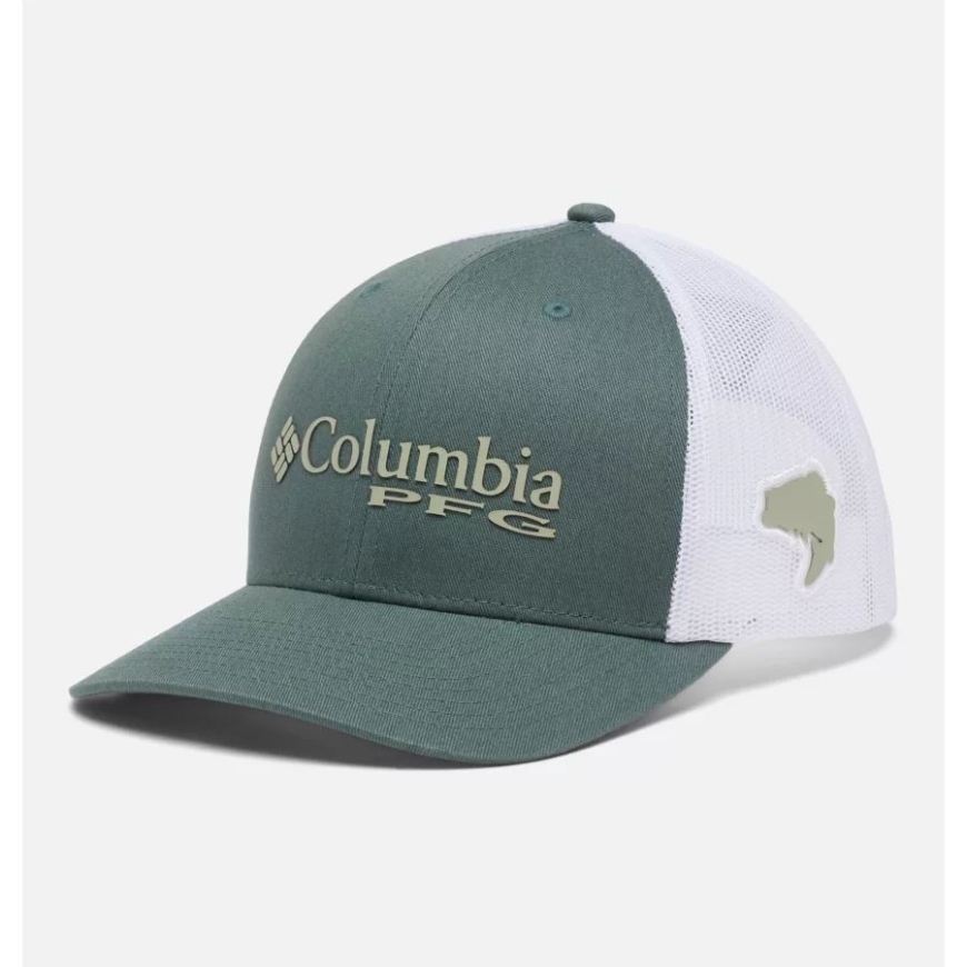 コロンビア メタル/サファリ Pfg ロゴ メッシュ スナップバック ハイクラウン