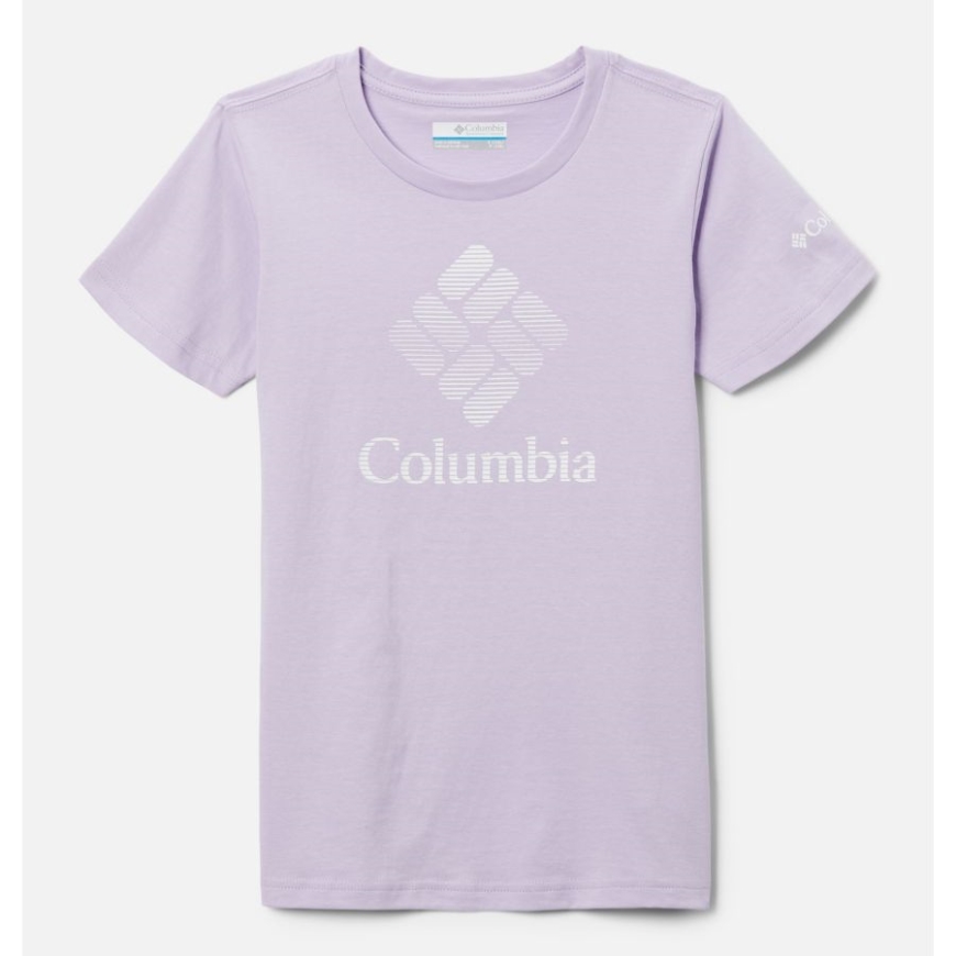 コロンビア モーニング ミスト/csc スタック バンデッド グラフィック ガールズ ミッション レイク 半袖 グラフィック Tシャツ