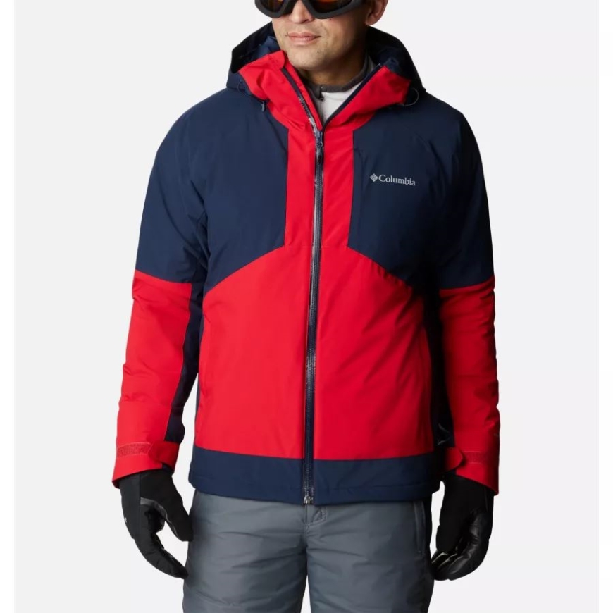 コロンビア マウンテン レッド/カレッジネイビー メンズ センターポート II ジャケット