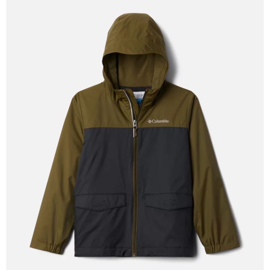 コロンビア ニュー オリーブ/ブラック ボーイズ レインジラ ジャケット