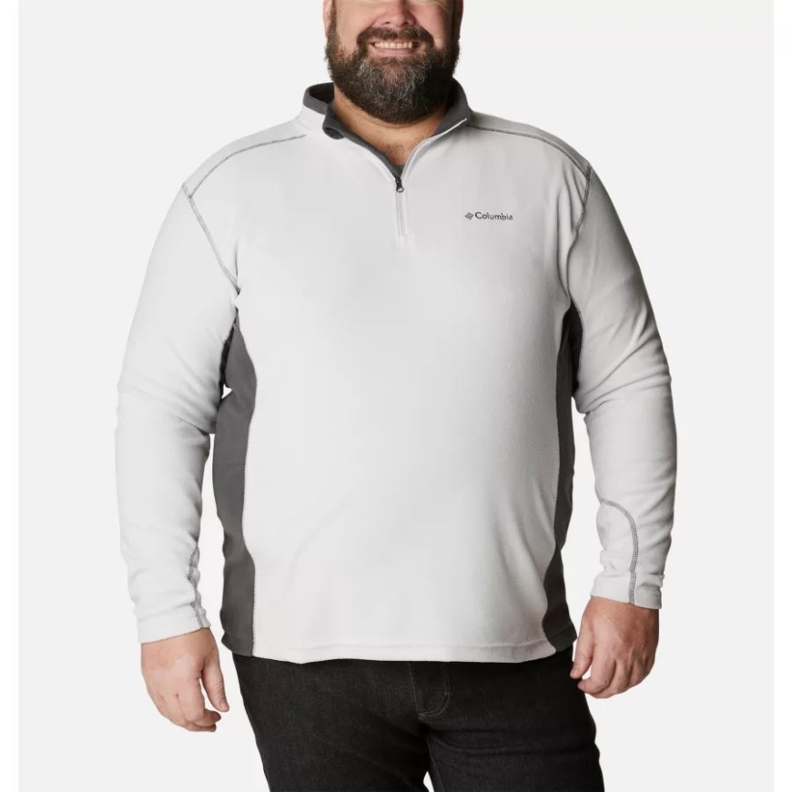 コロンビア ニンバス グレー/シャーク メンズ クラマス レンジ II ハーフジップ フリース プルオーバー ビッグ