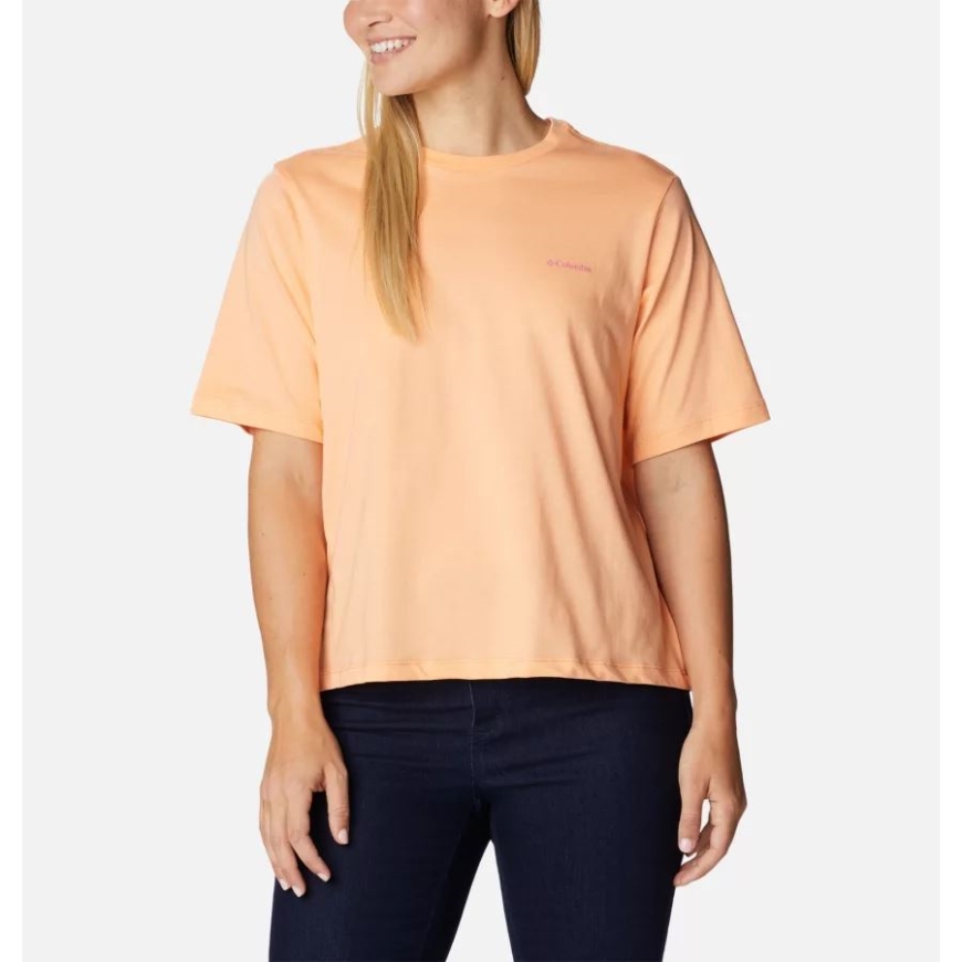 コロンビア ピーチ/ハイキング Np グラフィック レディース ノース カスケード グラフィック Tシャツ