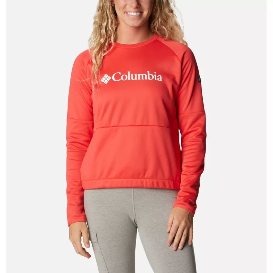 コロンビア レッド ハイビスカス レディース ウィンドゲート クルー スウェットシャツ
