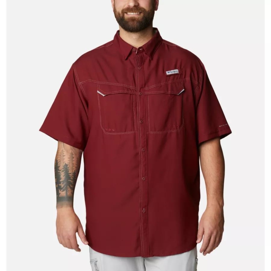 コロンビア レッド ジャスパー メンズ Pfg ロー ドラッグ オフショア ショート スリーブ シャツ ビッグ