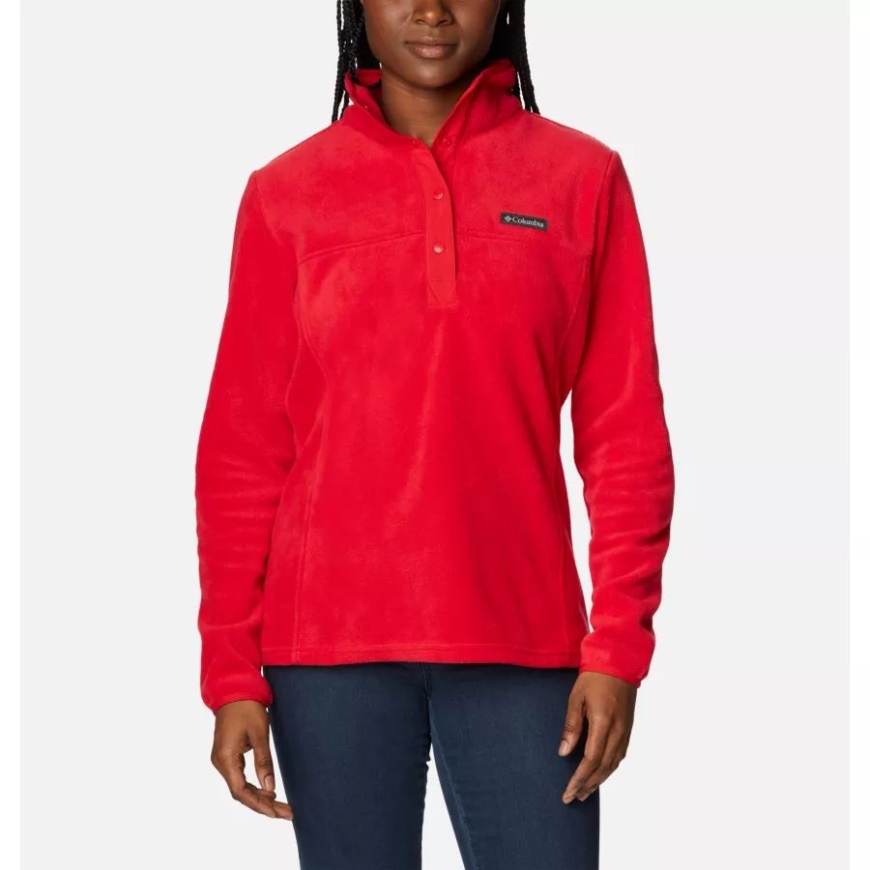コロンビア レッド リリー レディース ベントン スプリング 1/2 スナップ プルオーバー