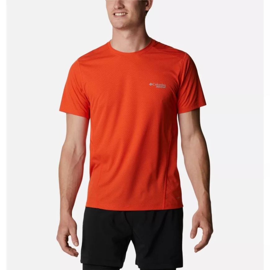 コロンビアレッドクォーツメンズタイタンウルトラIII半袖シャツ