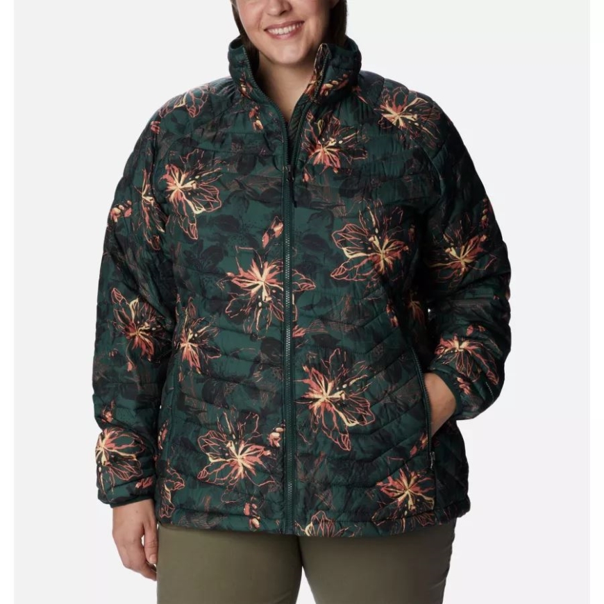 コロンビア スプルース オーレリアン プリント レディース パウダー ライト ジャケット プラス サイズ