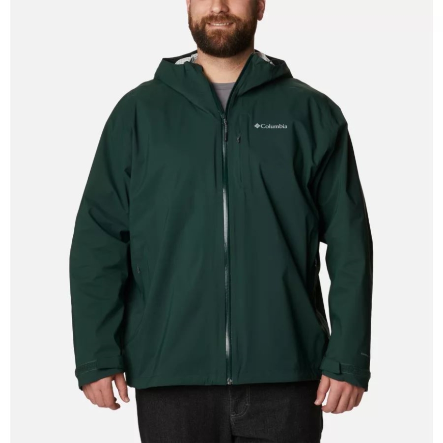 コロンビア スプルース メンズ アンプリドライ ウォータープルーフ シェル ウォーキング ジャケット エクステンデッド サイズ