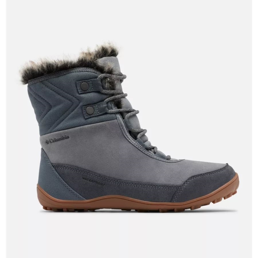 コロンビア Ti グレー スチール/ブラック レディース ミンクス ショーティー レザー ブーツ