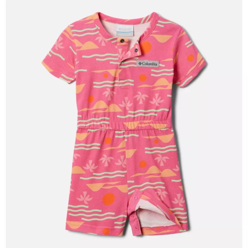 コロンビア 幼児 リトルシュル プレイスーツ ワイルドゼラニウム 海辺
