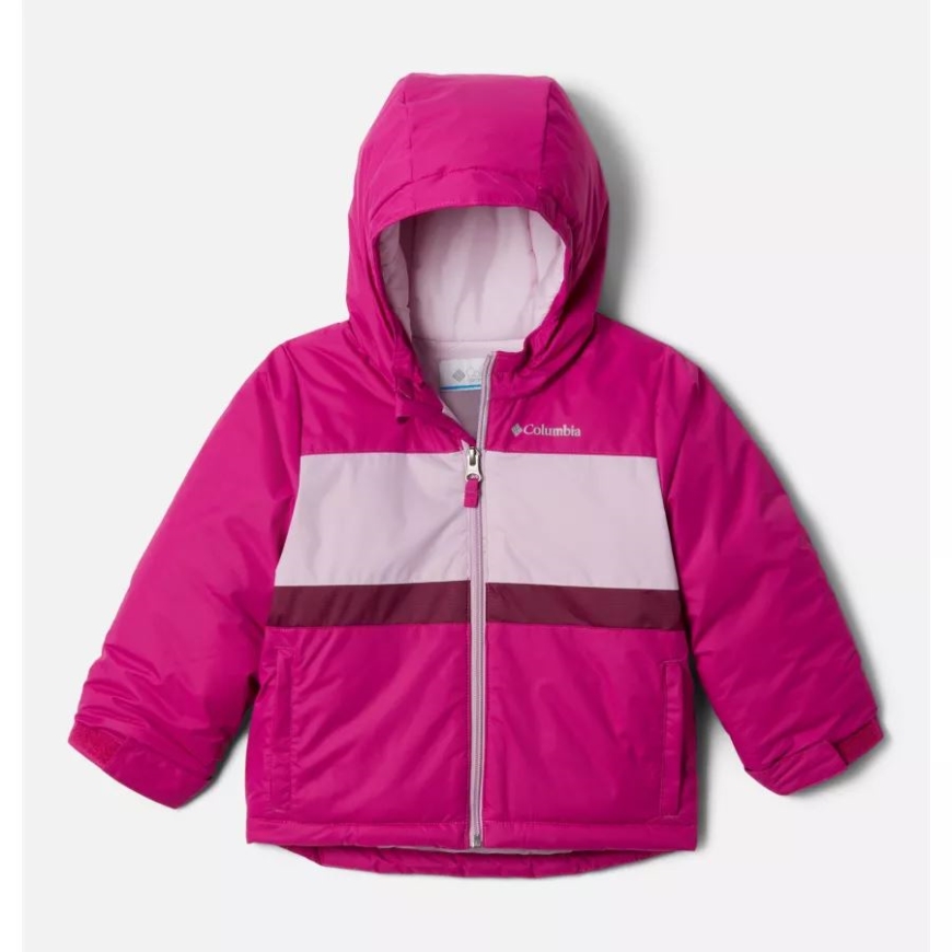 コロンビア トドラー バレー ランナー ジャケット ワイルド フクシア/オーラ/マリオンベリー