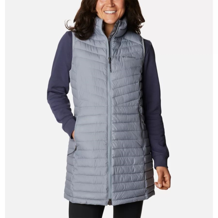 コロンビア トレードウィンズ グレー レディース スロープ エッジ ロング ベスト