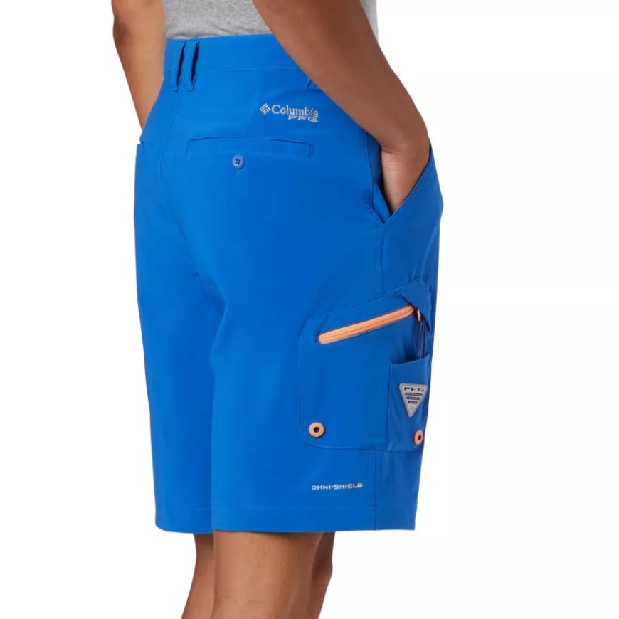 コロンビア ビビッド ブルー/ブライト ネクター メンズ Pfg ターミナル タックル ショーツ