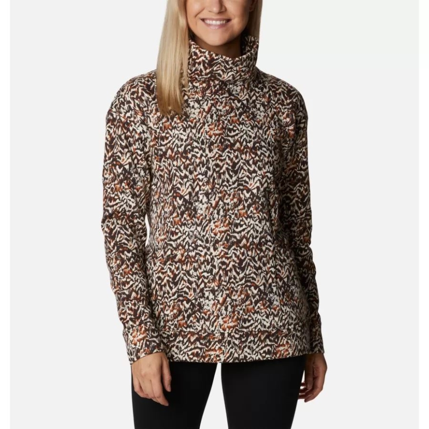 コロンビア ウォーム カッパー テレイン プリント レディース コロンビア ロッジ ファンネル プルオーバー