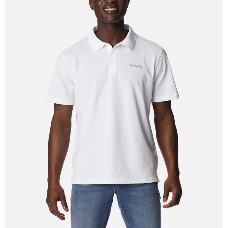 コロンビア ホワイト メンズ パインズ テラス ポロ